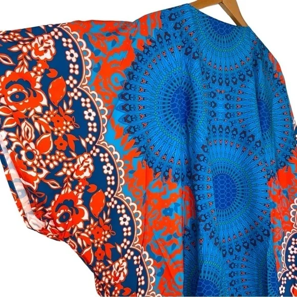 Medallion & Floral Kimono Coverup Top ~ Brand New - Picture 13 of 16
